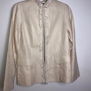 Teri Jon Linen  Jacket. Size 6